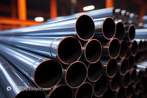 鋼鐵森林的見證——堆積如山的鋼管與圓鋼